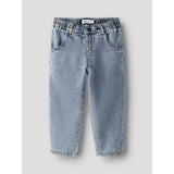 Lil'Atelier Medium Blue Denim Nmfkarole Sim Carrot Jeans 2433-Cj Lil