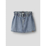 Lil'Atelier Medium Blue Denim Nmfkarole Dnm Skirt 2433-Cj Lil