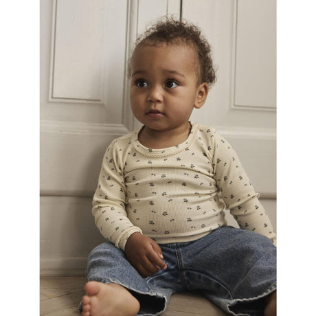 Lil'Atelier Turtledove Blue Flower Nbflago Mau Ls Slim Body Lil