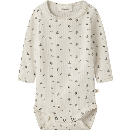 Lil'Atelier Turtledove Blue Flower Nbflago Mau Ls Slim Body Lil