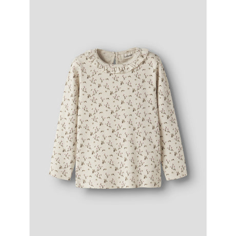 Lil'Atelier Turtledove Rose Flower Nmflago Mai Ls Slim Top Lil