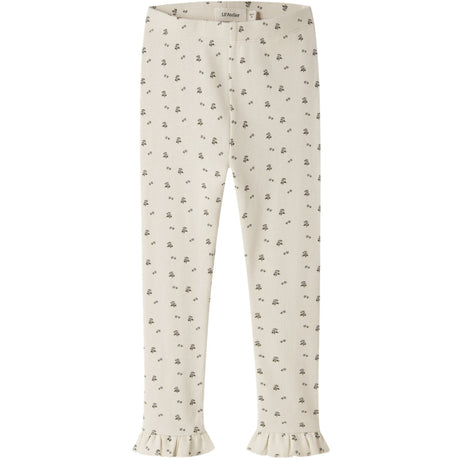 Lil'Atelier Turtledove Blue Flower Nmflago Mer Slim Leggings Lil