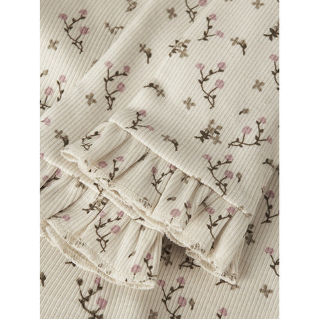 Lil'Atelier Turtledove Rose Flower Nmflago Mer Slim Leggings Lil
