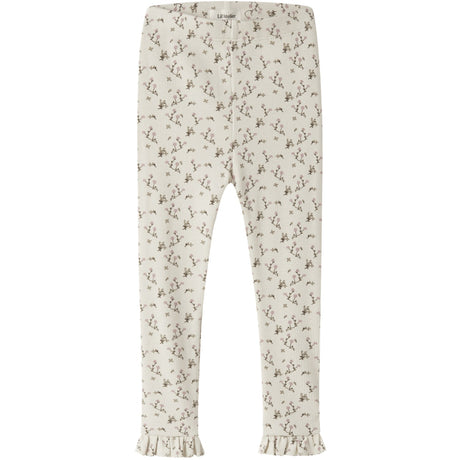 Lil'Atelier Turtledove Rose Flower Nmflago Mer Slim Leggings Lil
