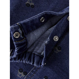 Name It Dark Blue Denim Nbmbarrel R Aop Swe Dnm Overall 2366-Tr