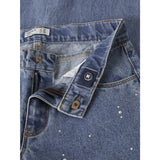 Name It Medium Blue Denim Nkfrose Wide Decor Jeans 4760-Im
