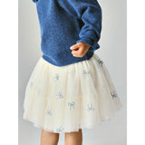 Name It Antique White Vintage Indigo Nmfkira Tulle Skirt