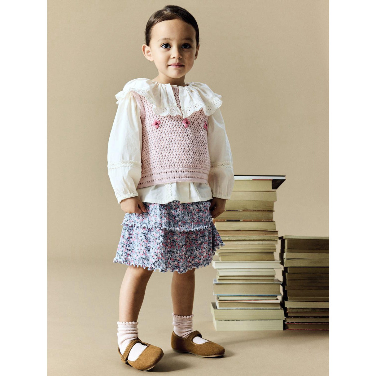 Name It Lotus Flowering Ginger Nmfkattie Knit Vest