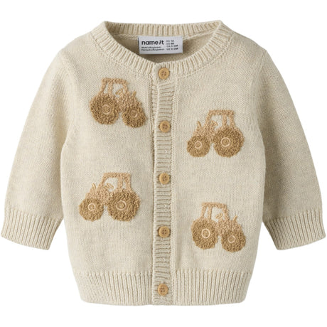 Name It Peyote Melange Sesame Tractor Nbmlondon Ls Knit Card