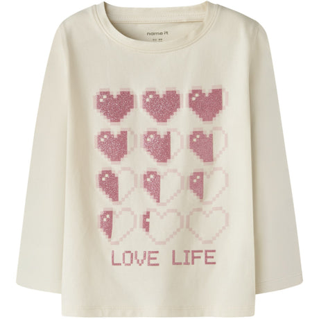 Name It Antique White Nmflaraine Ls Top