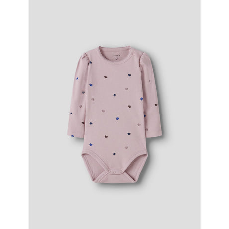 Name It Burnished Lilac Hearts Nbfnutti Ls Body Noos