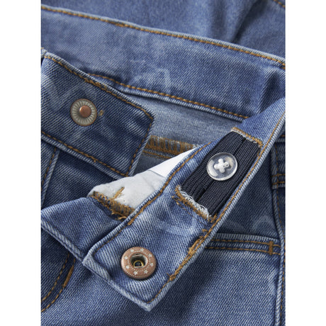 Name It Medium Blue Denim Heart Nbfrose Mom Aop Jeans 4044-On Noos