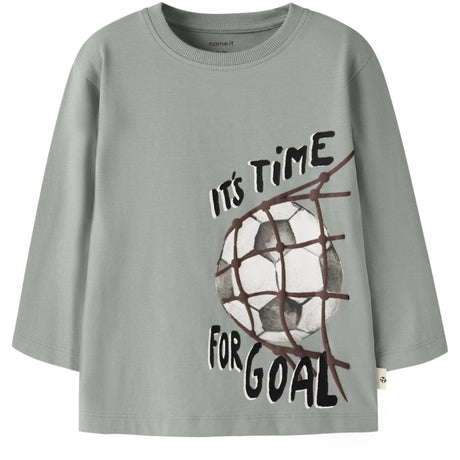 Name It Green Milieu Nmmleander Ls Nreg Top