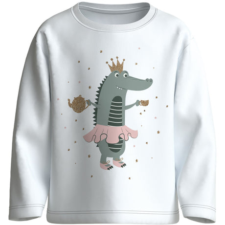 Name It Bright White Dino Princess Nmfveen Ls Nreg Top