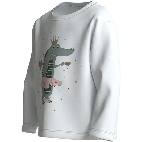Name It Bright White Dino Princess Nmfveen Ls Nreg Top
