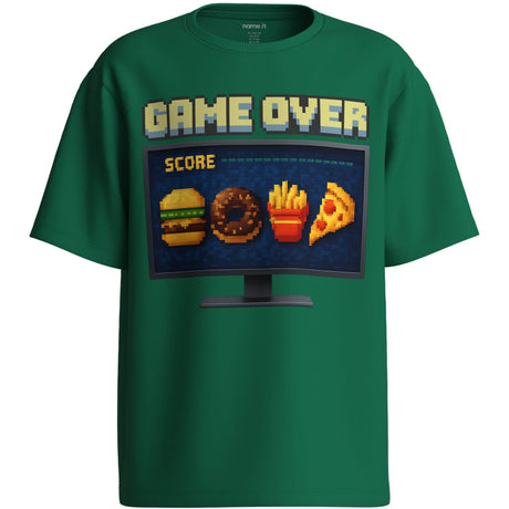 Name It Verdant Green Game Over Nkmvoto Ss Nreg Top