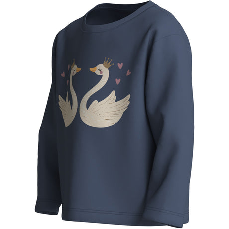 Name It Vintage Indigo Swan Princess Nmfveen Ls Nreg Top