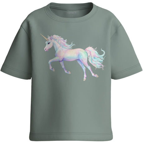 Name It Green Milieu Unicorn Nmfvotea Ss Nreg Top
