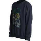 Name It Navy Blazer Play Nkmvion Ls Nreg Sweat Unb
