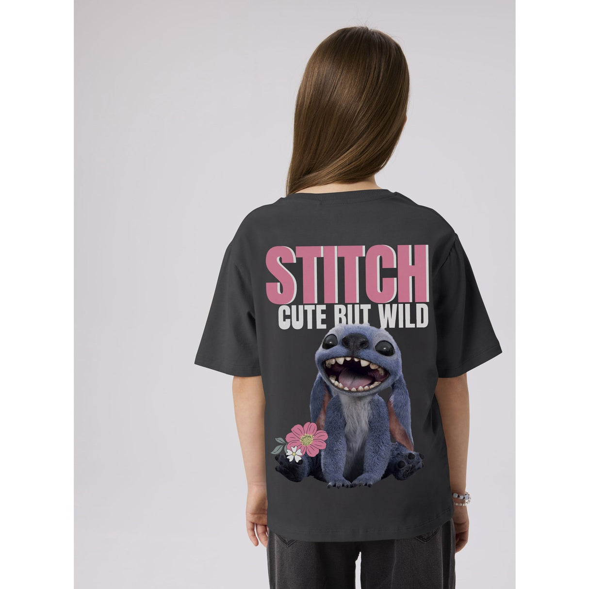 Name It Black Oyster Nkfjynin Stitch Ss Nreg Top Box Wdi