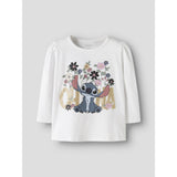 Name It Bright White Nmfjina Stitch Ls Top Box Noos Wdi