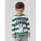 Name It Verdant Green Nmmjustin Bluey Ls Nreg Top Noos Sky