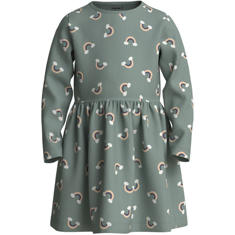 Name It Green Milieu Rainbow Nmfvilisa Ls Dress