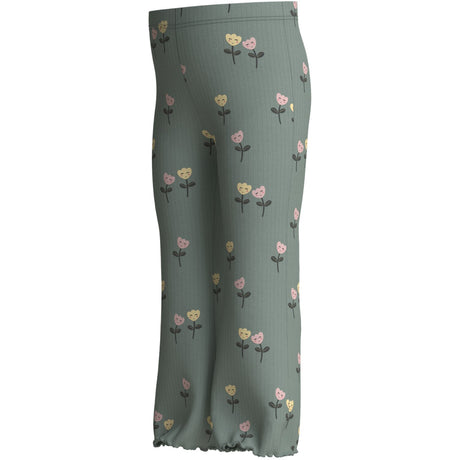 Name It Green Milieu Happy Flowers Nmfvemma Flare Pants
