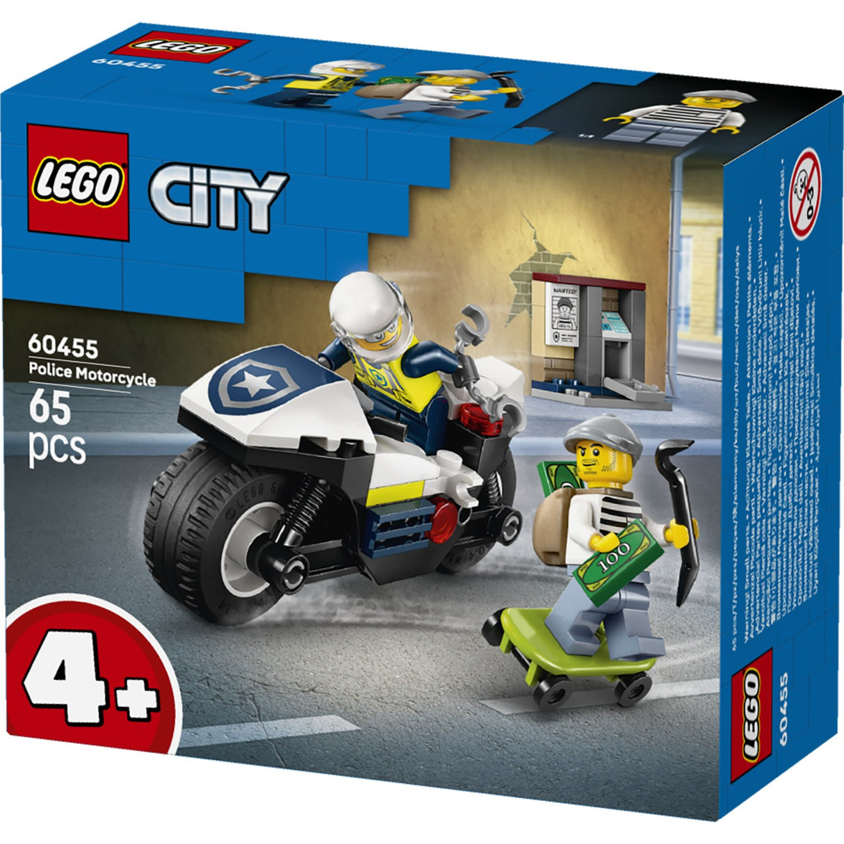LEGO® City Police - Politimotorcykel På Forbryderjagt 60455