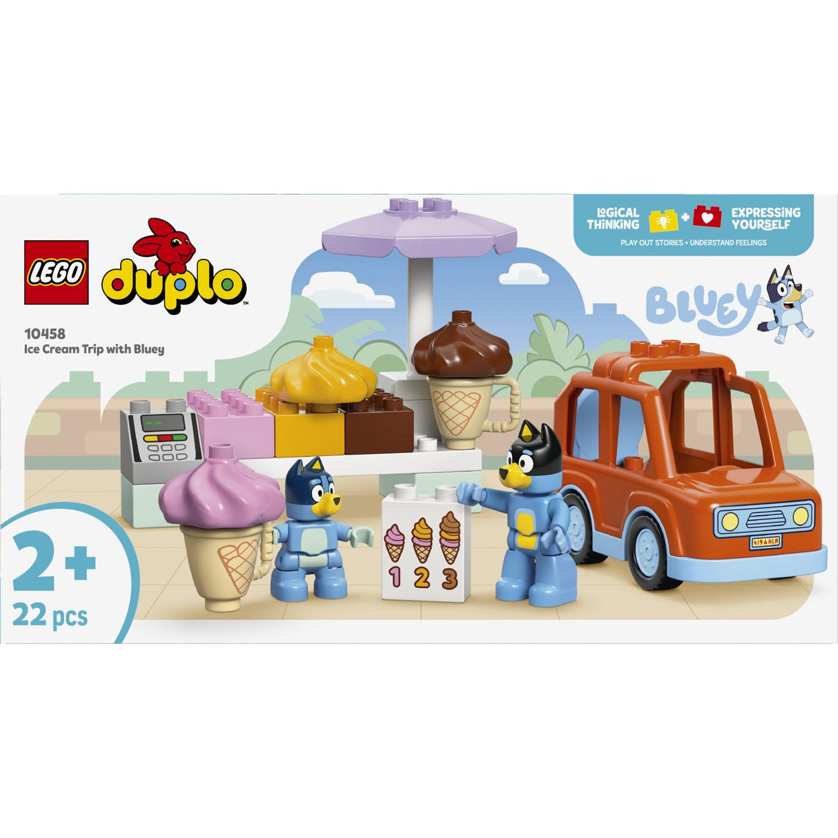 LEGO® DUPLO Bluey - Is-udflugt Med Bluey 10458