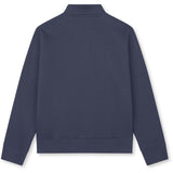Mads Nørgaard Sky Captain Mix Sweat Crewie Half Zip Sweatshirt