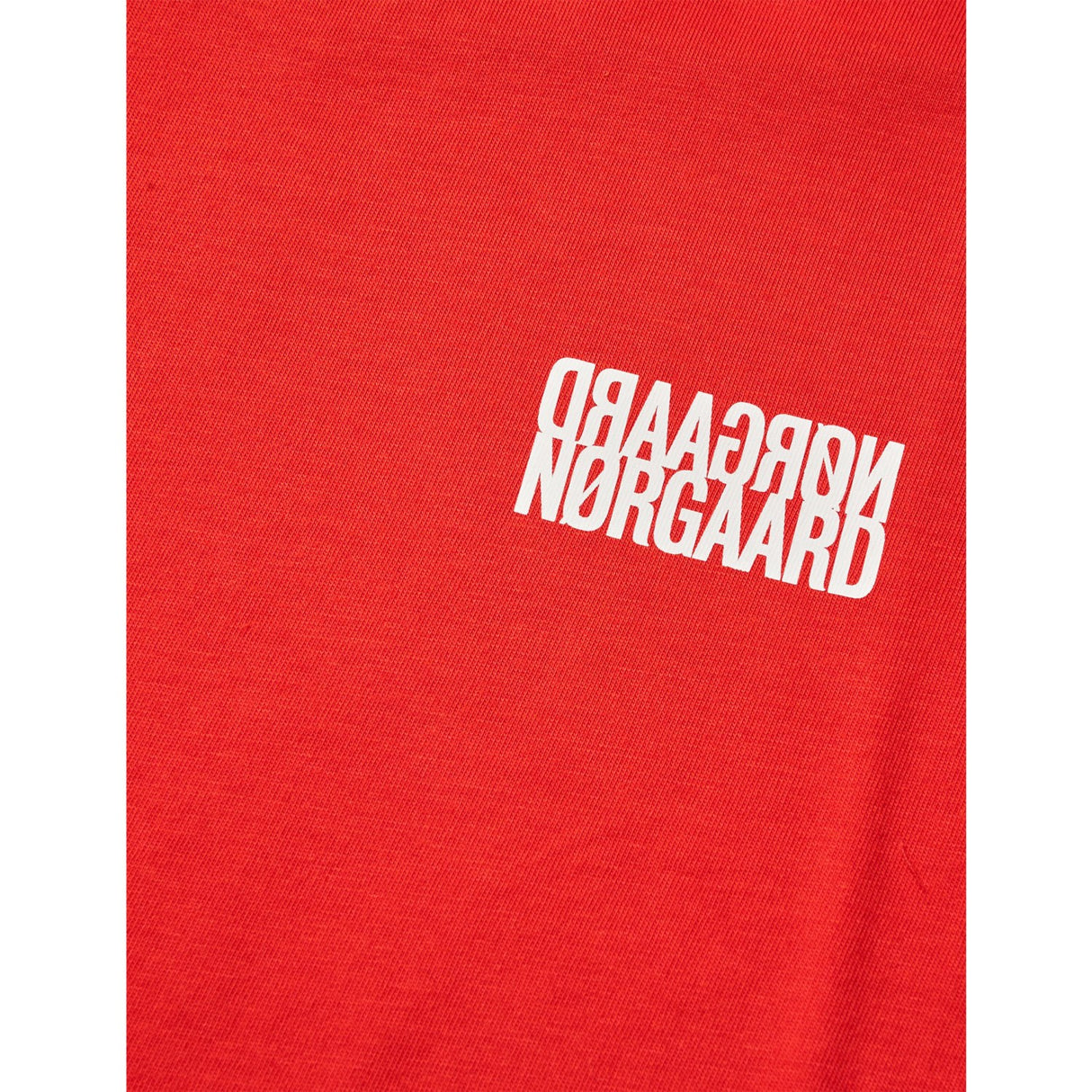 Mads Nørgaard Fiery Red Single Cotton Tuvina Mini Mirror Tee