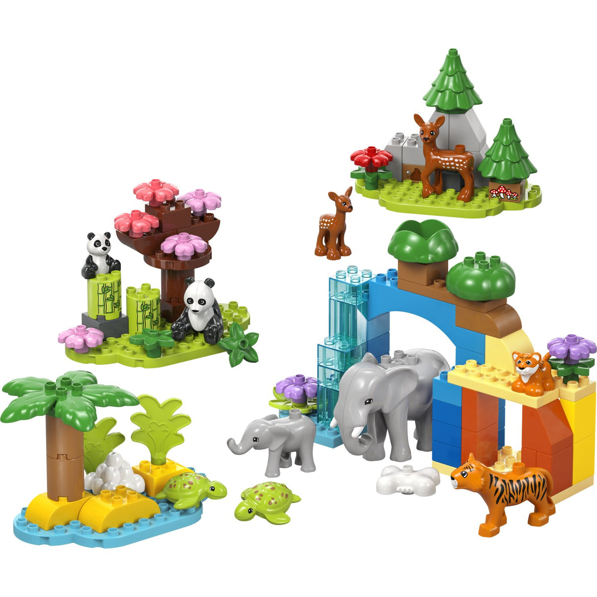 LEGO® DUPLO Town - 3-i-1 Vilde Dyrefamilier 10446