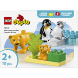 LEGO® DUPLO Town - Vilde Dyrefamilier: Pingviner And Løver 10442