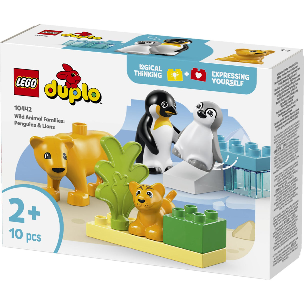 LEGO® DUPLO Town - Vilde Dyrefamilier: Pingviner And Løver 10442