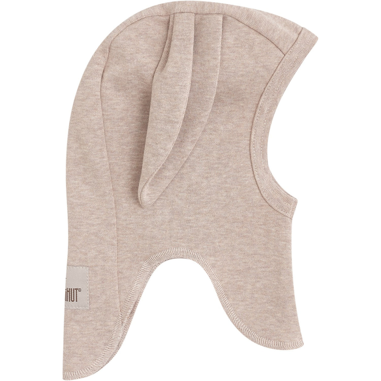 Huttelihut Camel Melange Balaclava Ears Cotton Rib