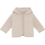 Huttelihut Camel Melange Jacket Ears Cotton Fleece