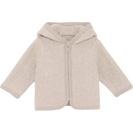 Huttelihut Camel Melange Jacket Ears Cotton Fleece