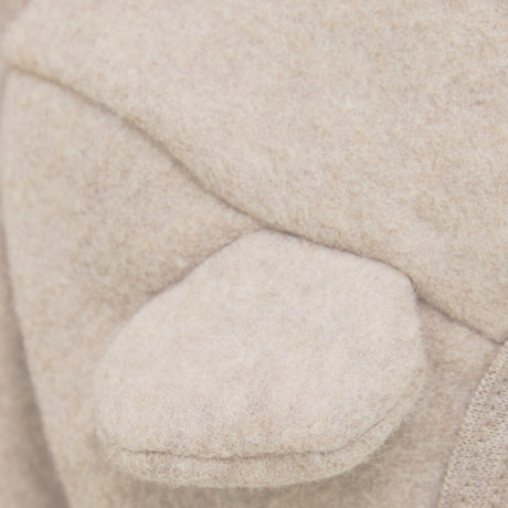Huttelihut Camel Melange Jacket Ears Cotton Fleece