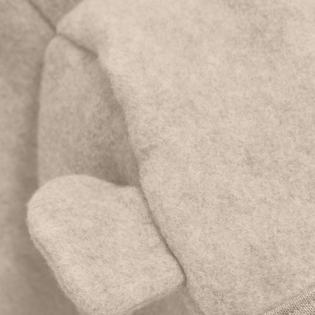 Huttelihut Camel Melange Pram Suit Ears Cot. Fleece