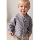 MarMar Cotton Linen Marine Check Totoro Shirt