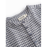 MarMar Cotton Linen Marine Check Totoro Shirt