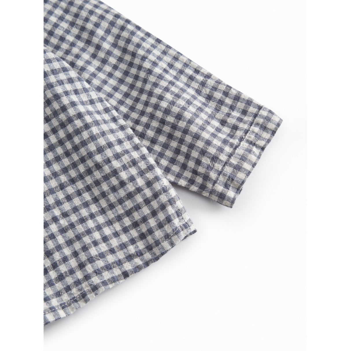 MarMar Cotton Linen Marine Check Totoro Shirt