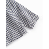 MarMar Cotton Linen Marine Check Totoro Shirt