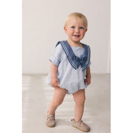 MarMar Linen Blue Mist Raki Onesie