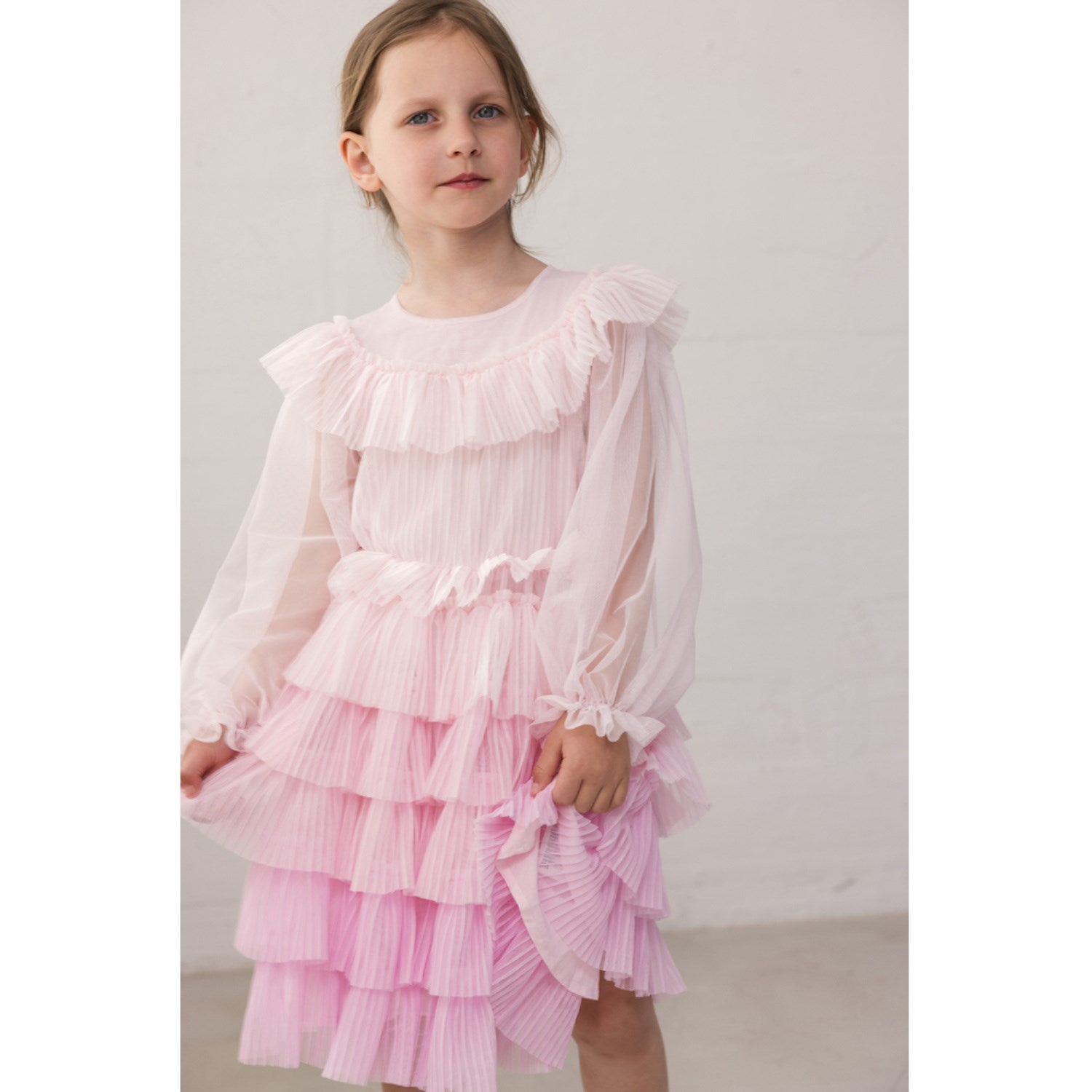 Buy MarMar Tulle Plissé Petal Mix Doria Dress | Luksusbaby