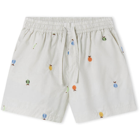 MarMar Poplin Fruit Emb Pinon Shorts