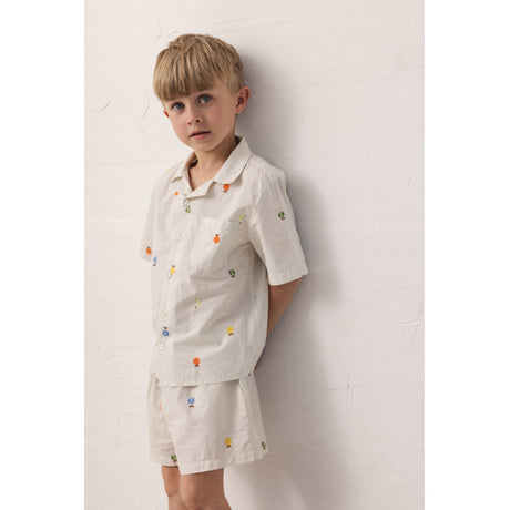 MarMar Poplin Fruit Emb Pinon Shorts