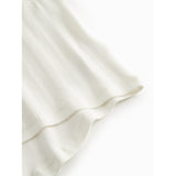 MarMar Modal Pointelle Gentle White Tavora Frill T-shirt