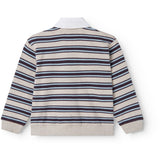 MarMar Modal Sweat College Stripe Thanos Polo Blouse